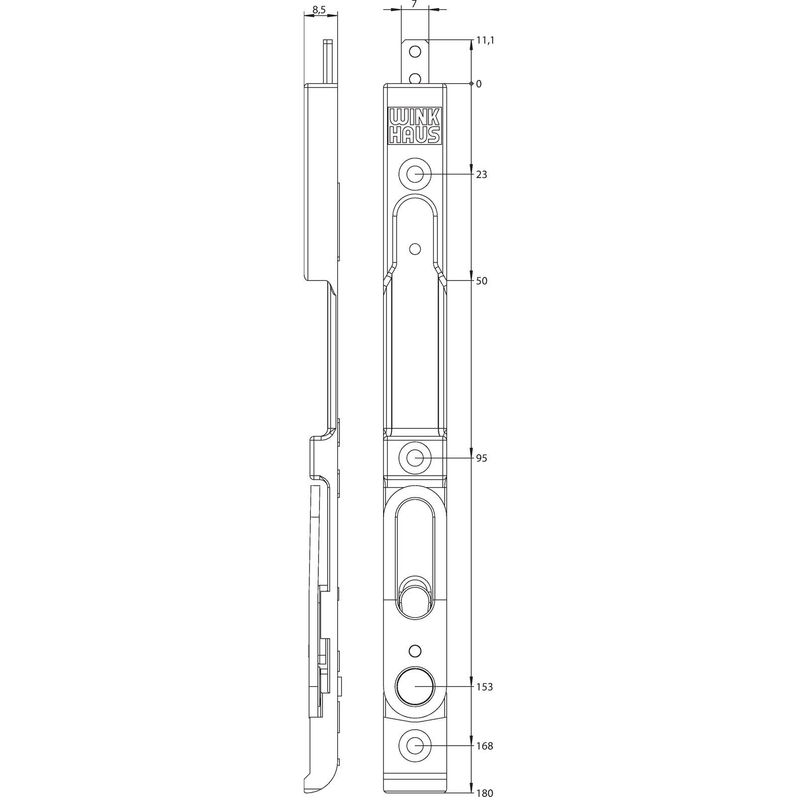 Winkhaus Kantenriegel KO 4 SL