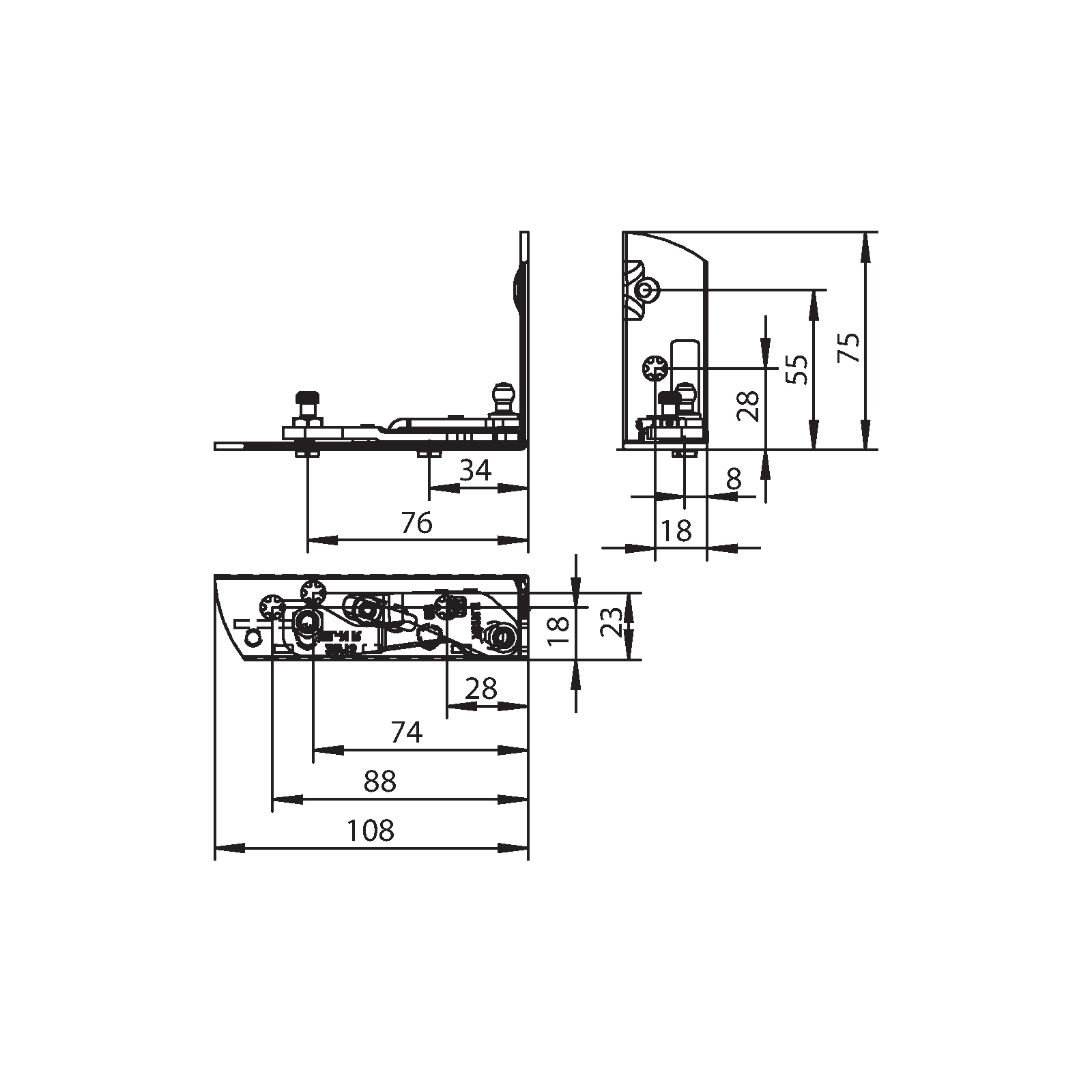 Winkhaus Ecklager EL.H.IF-N.29-13-13.Z.8-2.RS