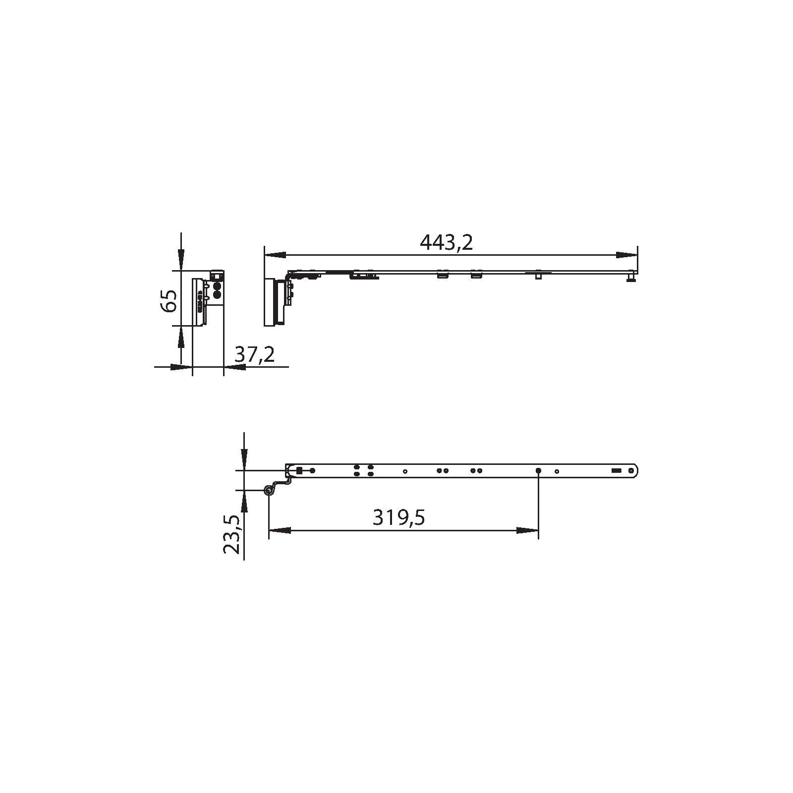 Winkhaus Schere SK2.E.20-13.LS.LK.WS