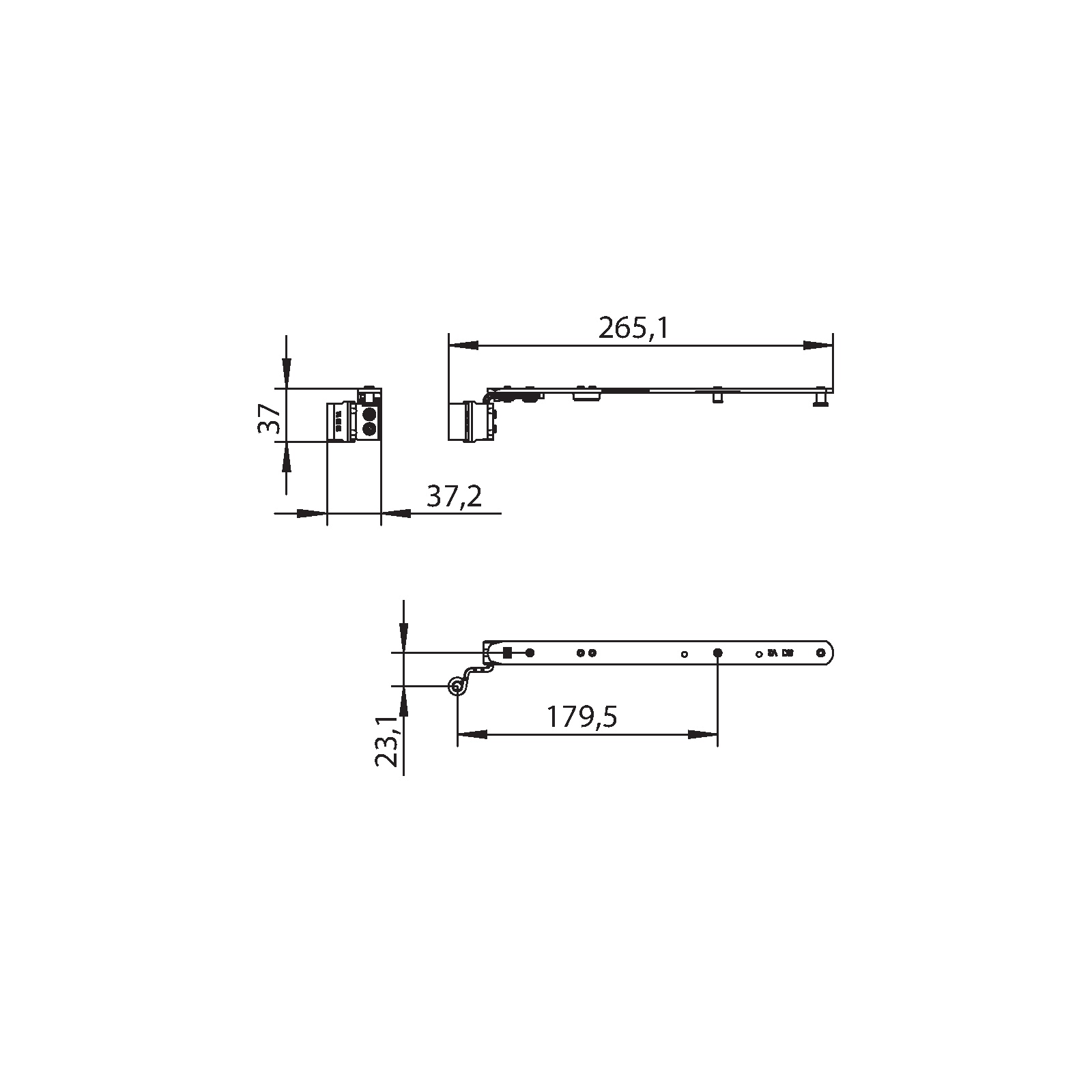 Winkhaus Schere SH1.T.18-13-12.LS.LK.GR