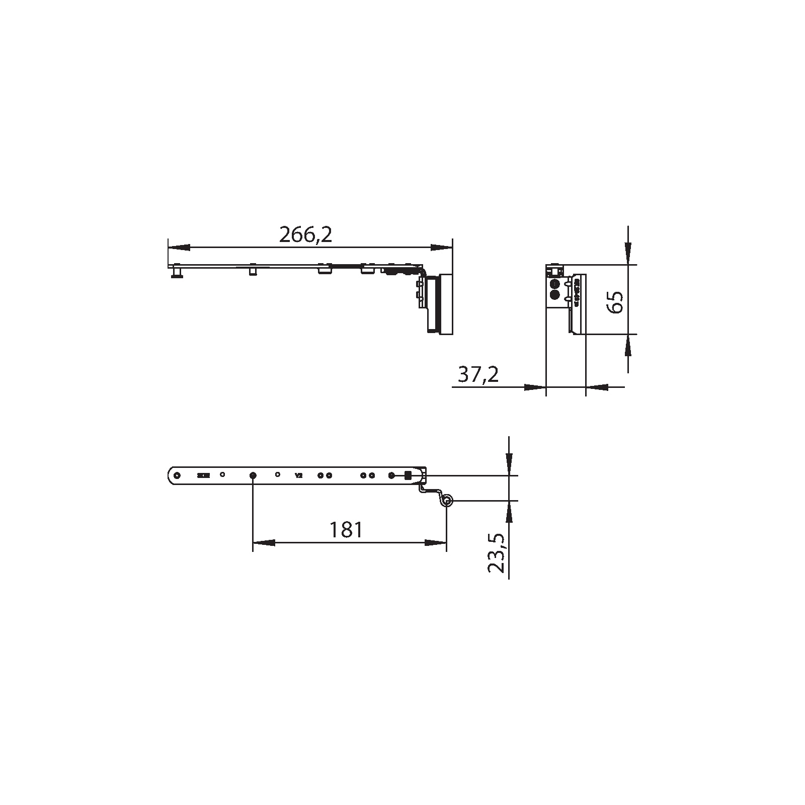 Winkhaus Schere SK1.E.20-13.RS.WS - Kipp vor Dreh