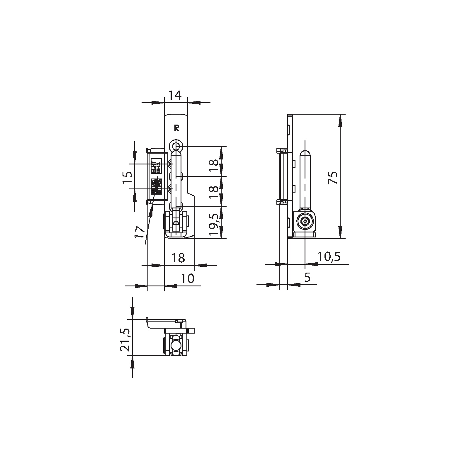 Winkhaus Ecklager EL.HT.18-12.RS KT