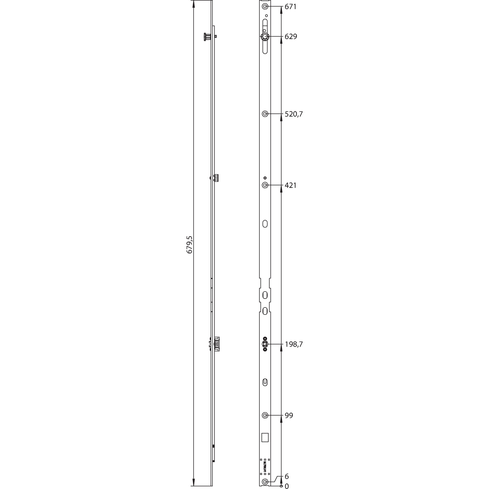 Winkhaus Mittenverriegelung M.750-1 KT