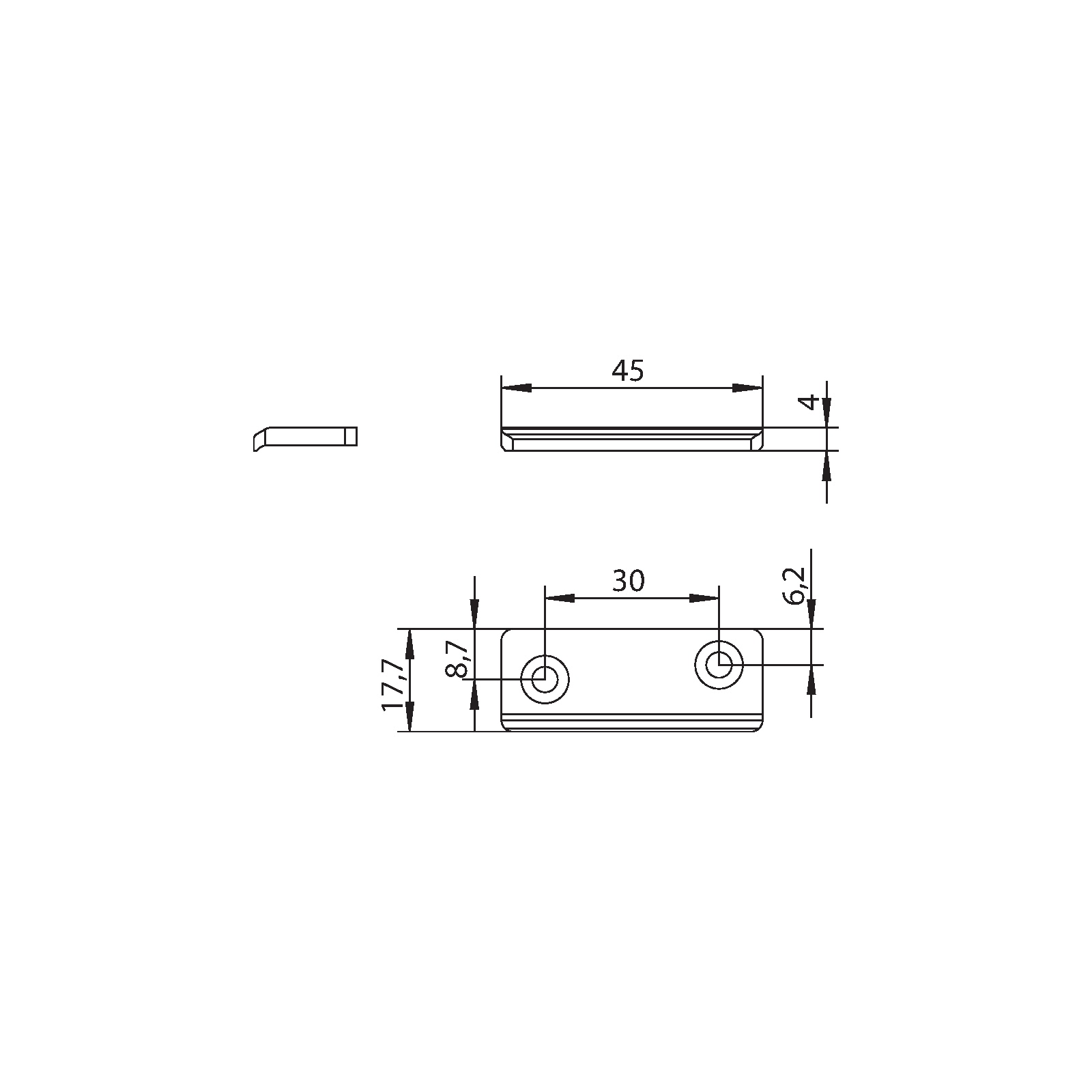 Winkhaus Auflaufplatte HR 7/18 SL