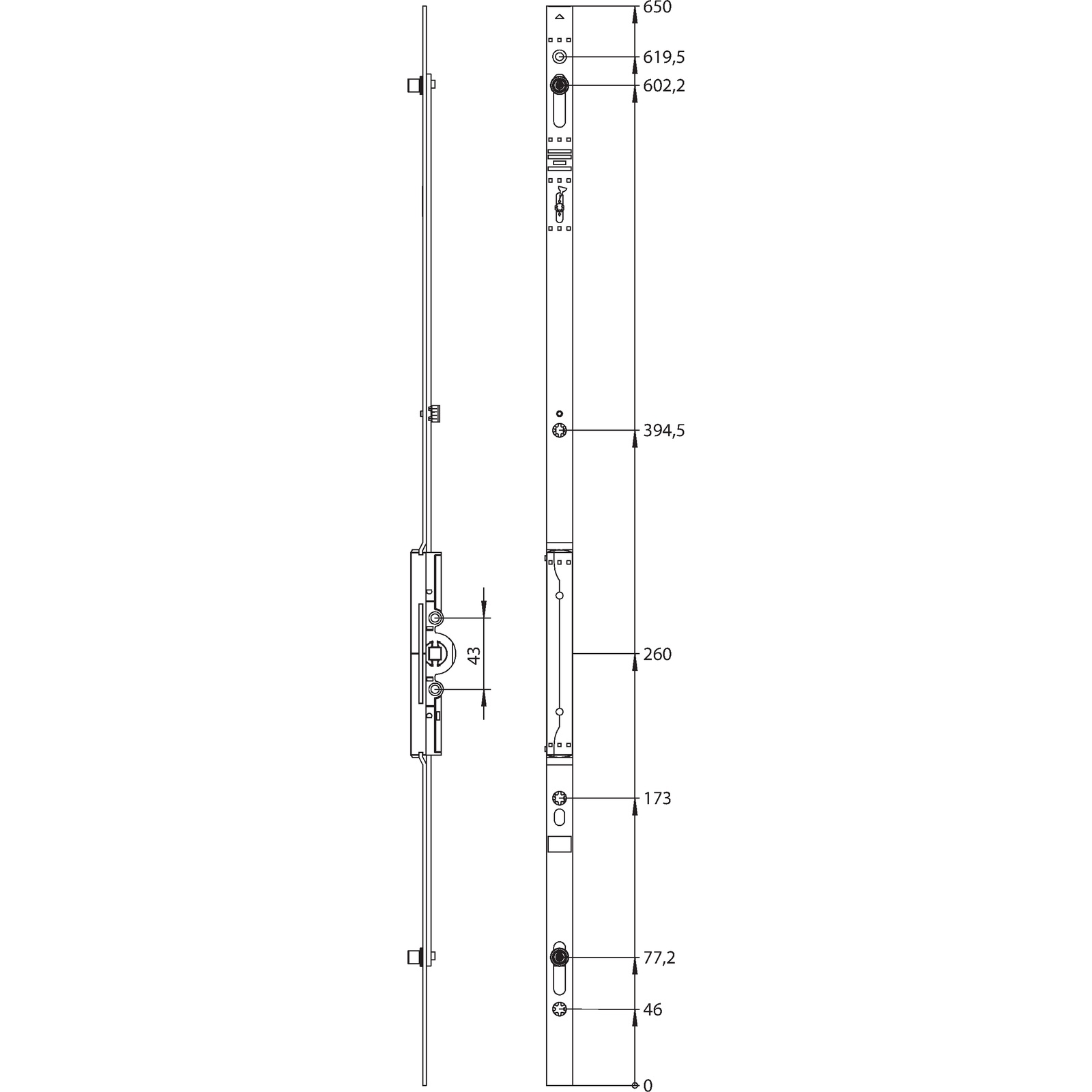 Winkhaus V.Getriebe GK.OF.650-2.D7,5