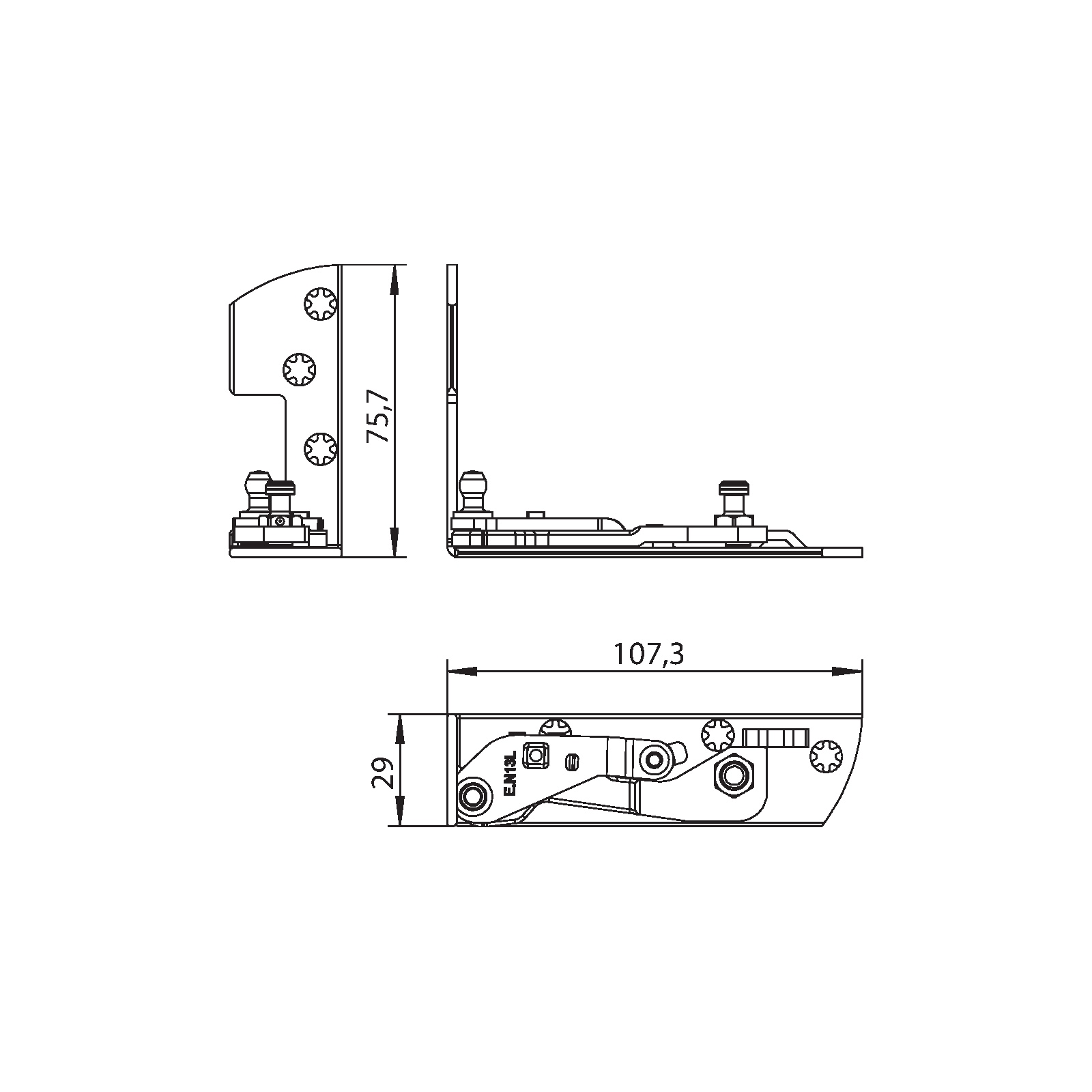 Winkhaus Ecklager EL.H.IF-N.29-13-12.LS