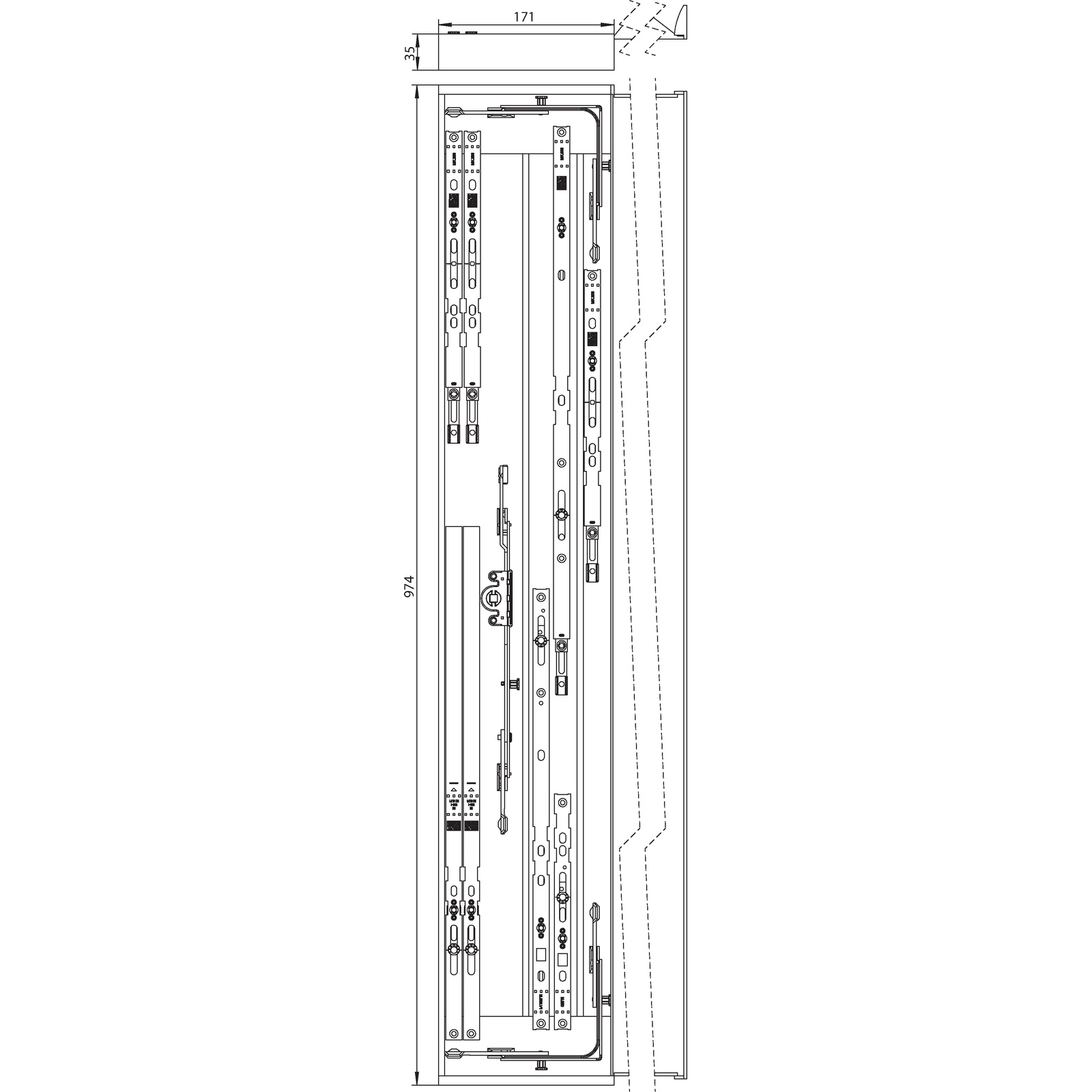 Winkhaus Höhenkarton HKT.RC-N5.1450-1950