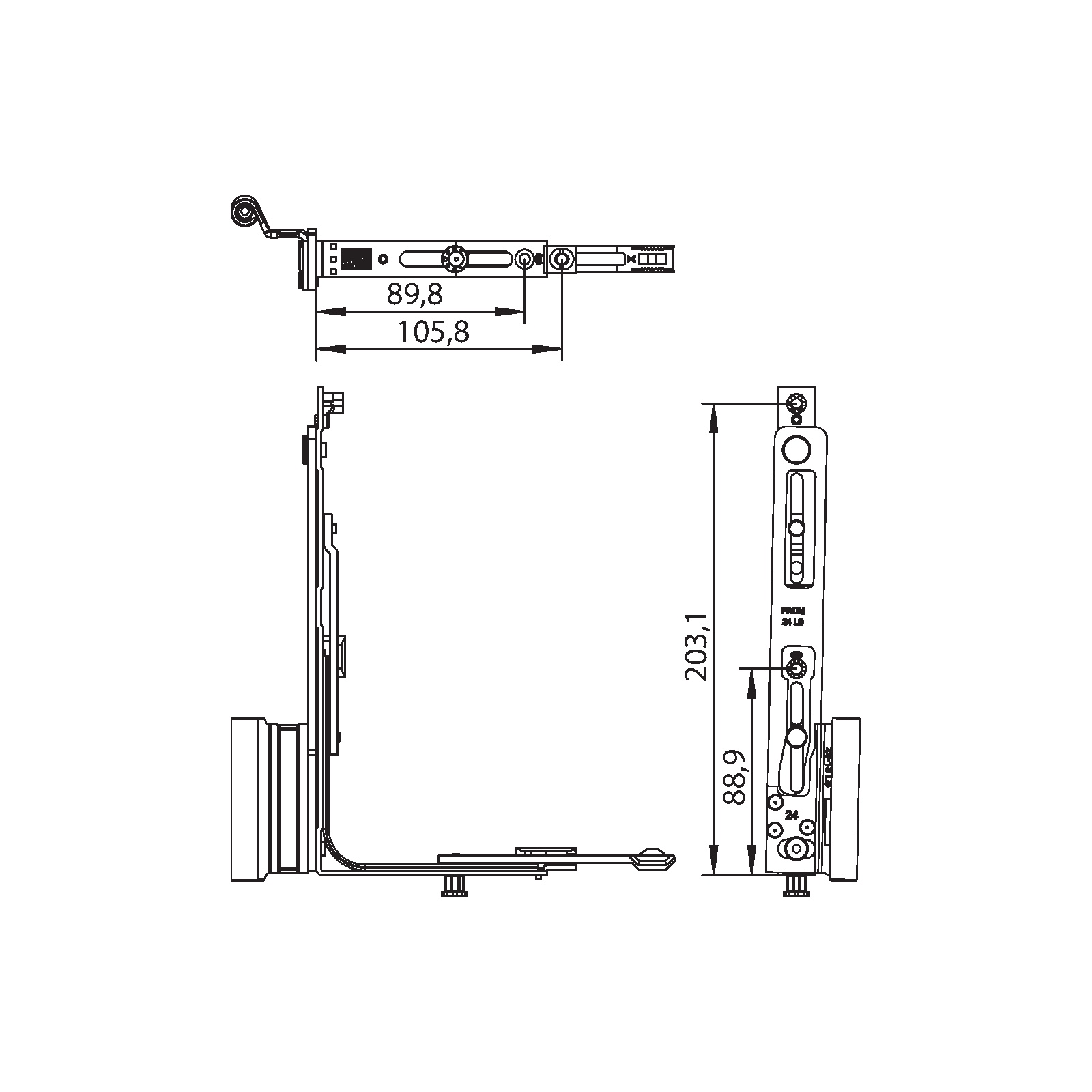 Winkhaus Flügellager FL.C.PADM.20-13-24.LS.WS