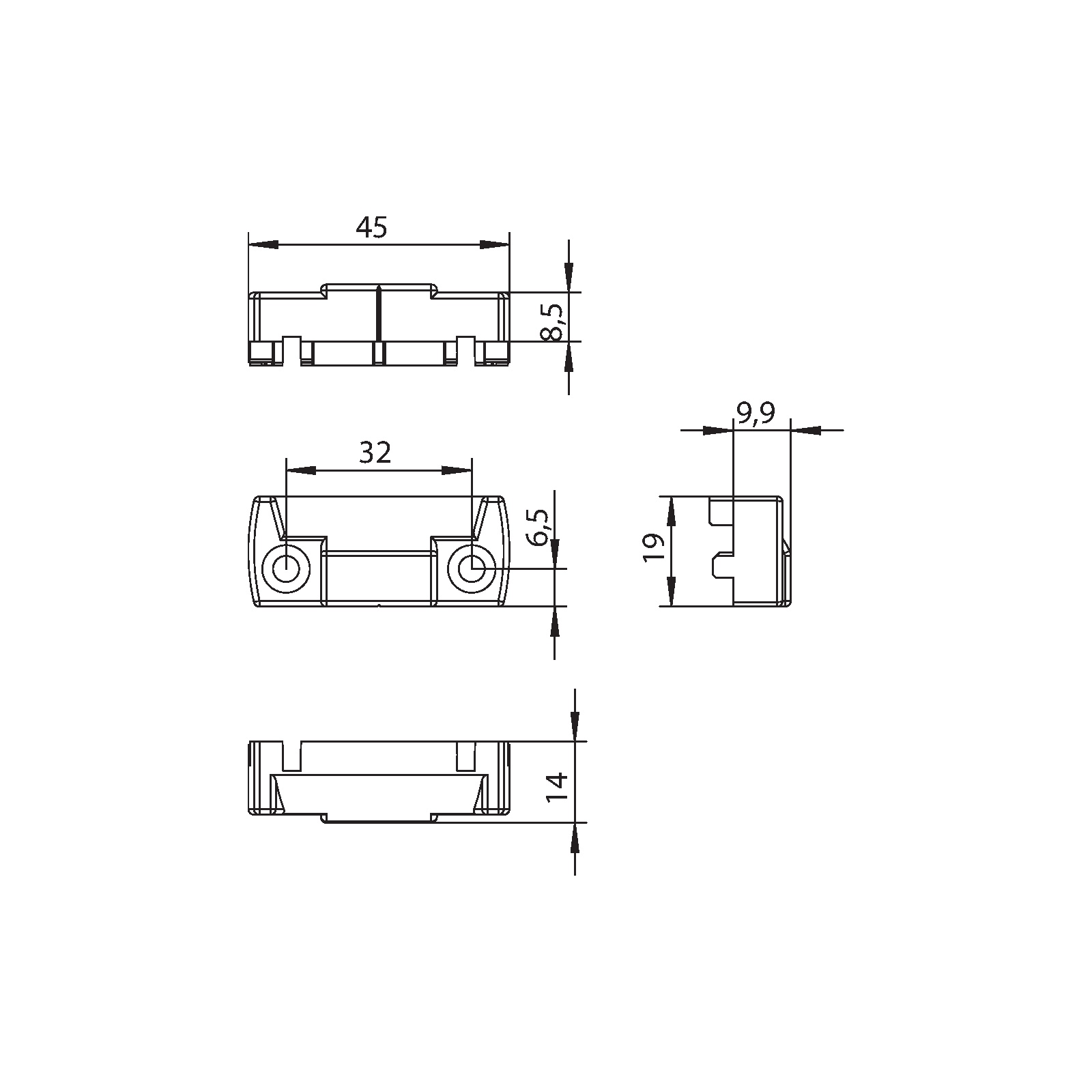 Winkhaus Schließblech ZV-RT.160