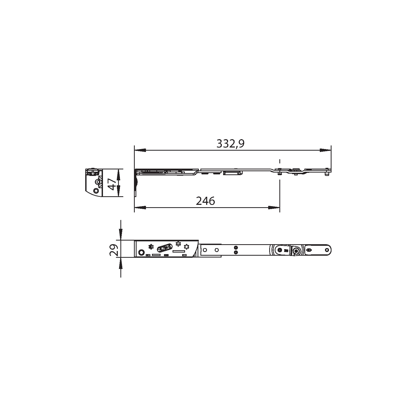 Winkhaus Schere SH.IF-N.29-13-13.LS