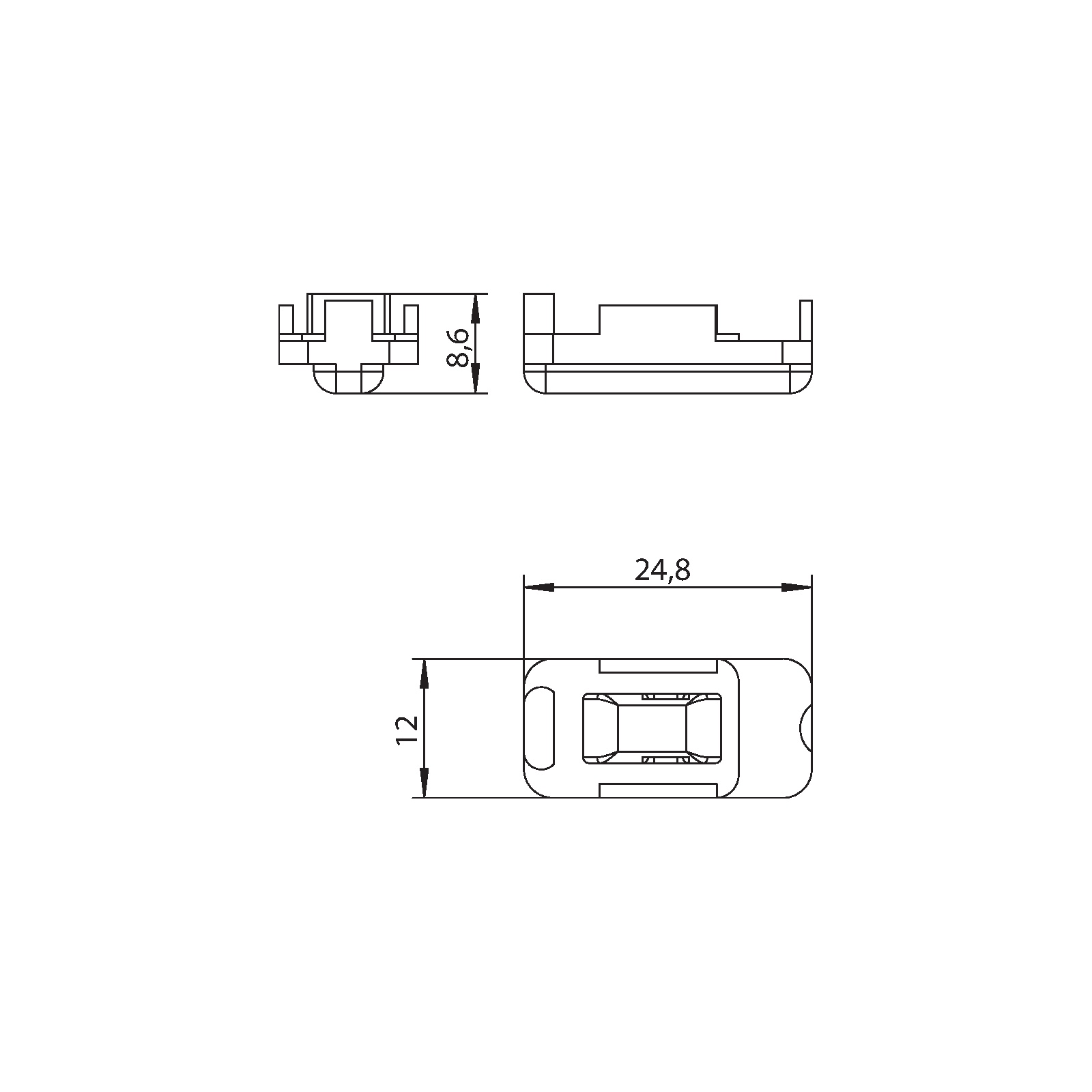 Winkhaus Stützteil GZK-53 ÄHNL.RAL9005