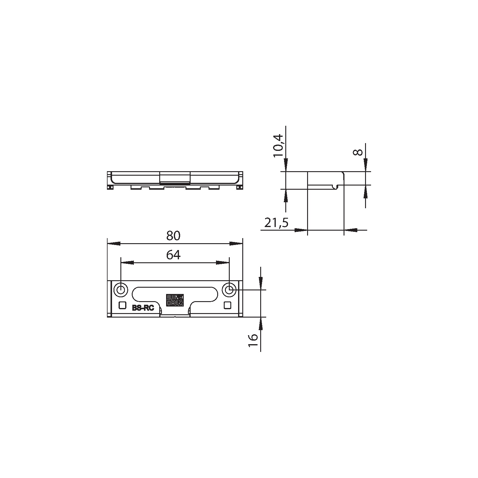 Winkhaus Kippschließblech SBK.K.10.BS.RC.P8.LK.SC