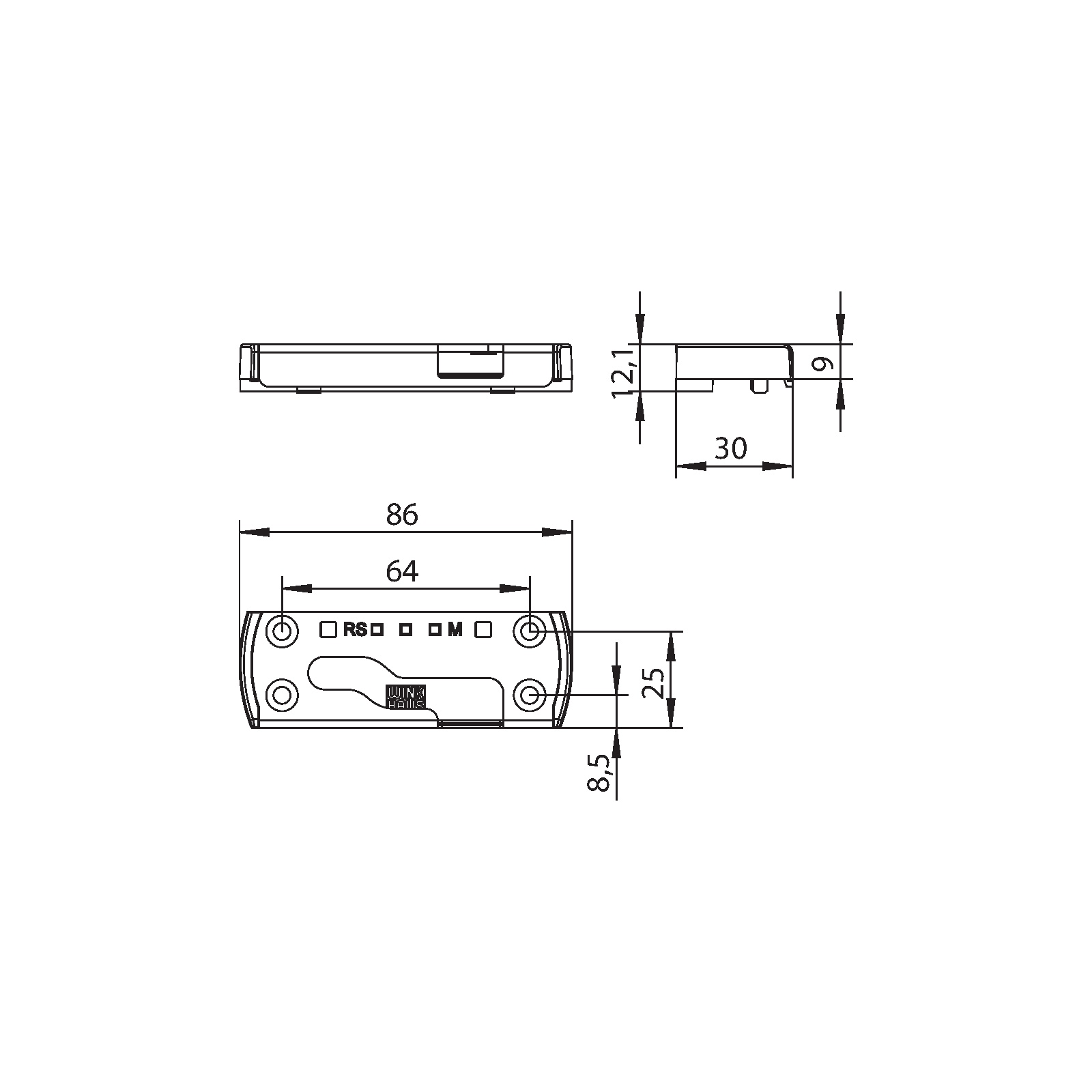 Winkhaus Sicherheitsschließblech SBS.K.PAD.152.RS