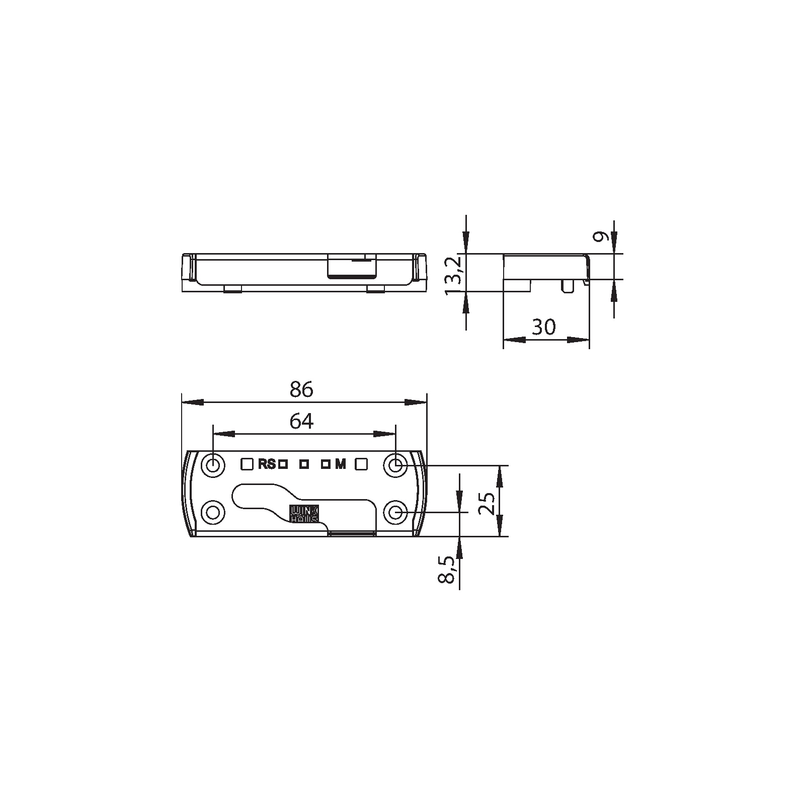 Winkhaus Sicherheitsschließblech SBS.K.PAD.162.RS