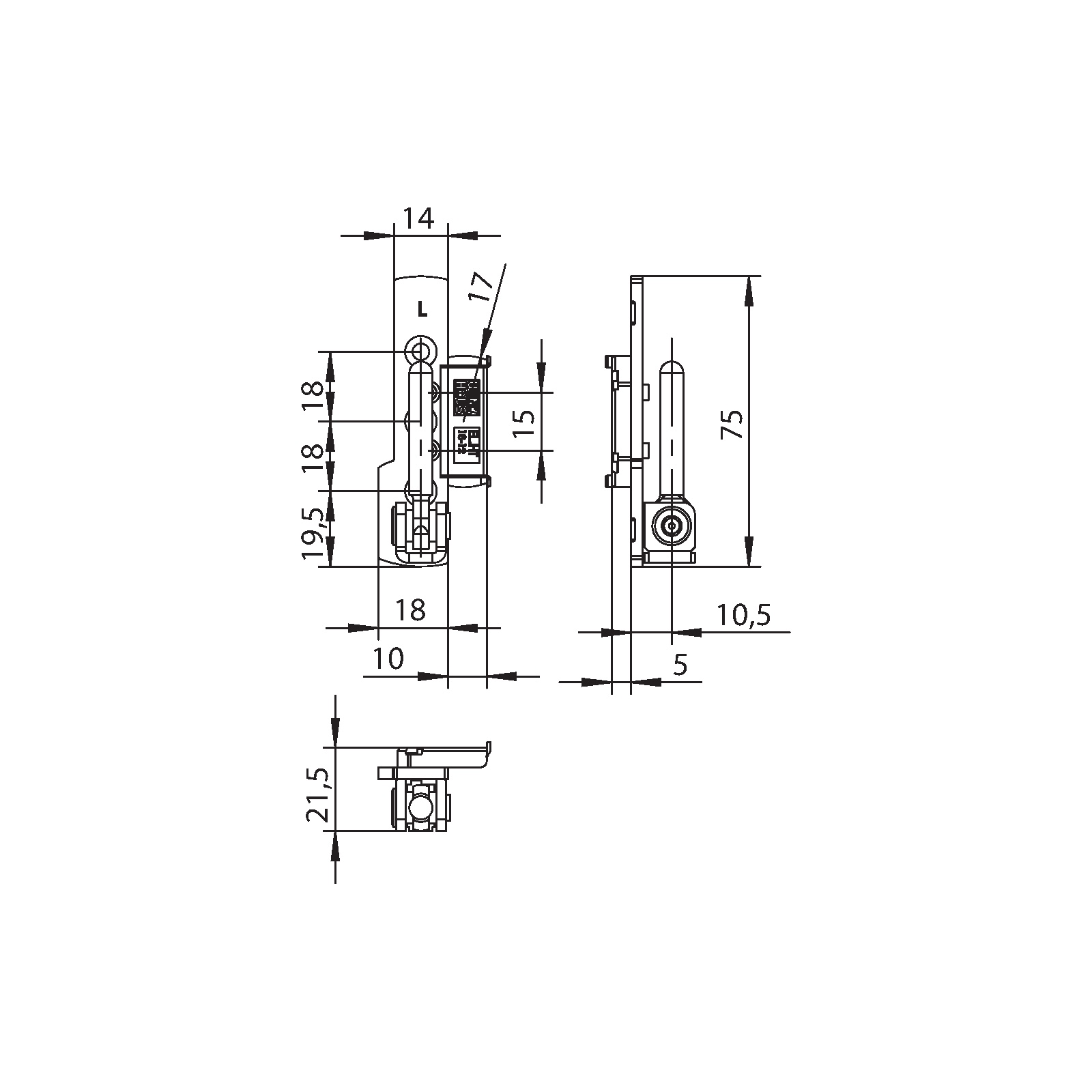 Winkhaus Ecklager EL.HT.18-12.LS KT