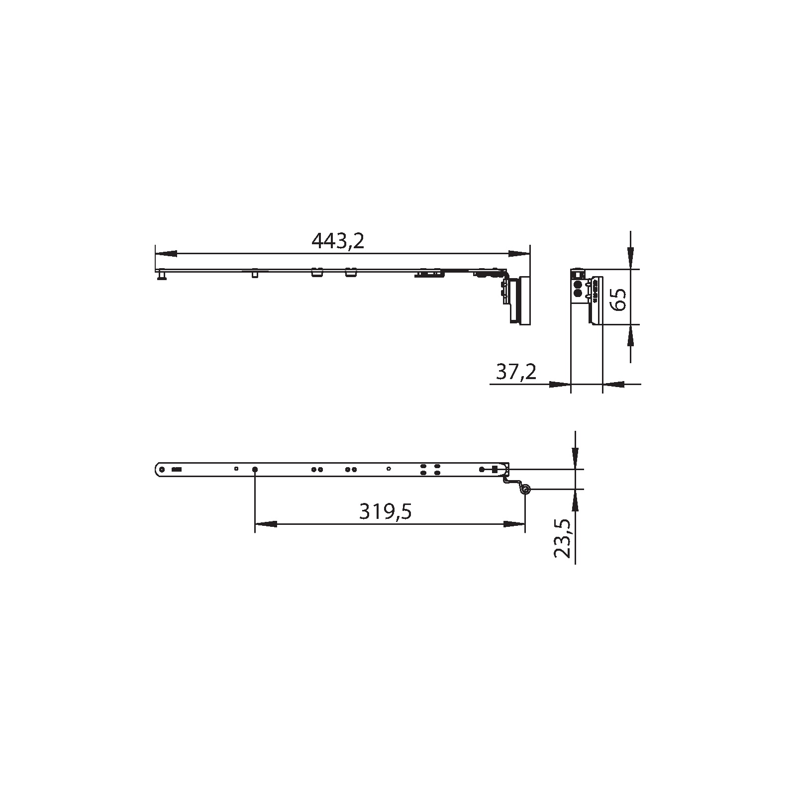 Winkhaus Schere SK2.E.20-13.RS.LK.WS