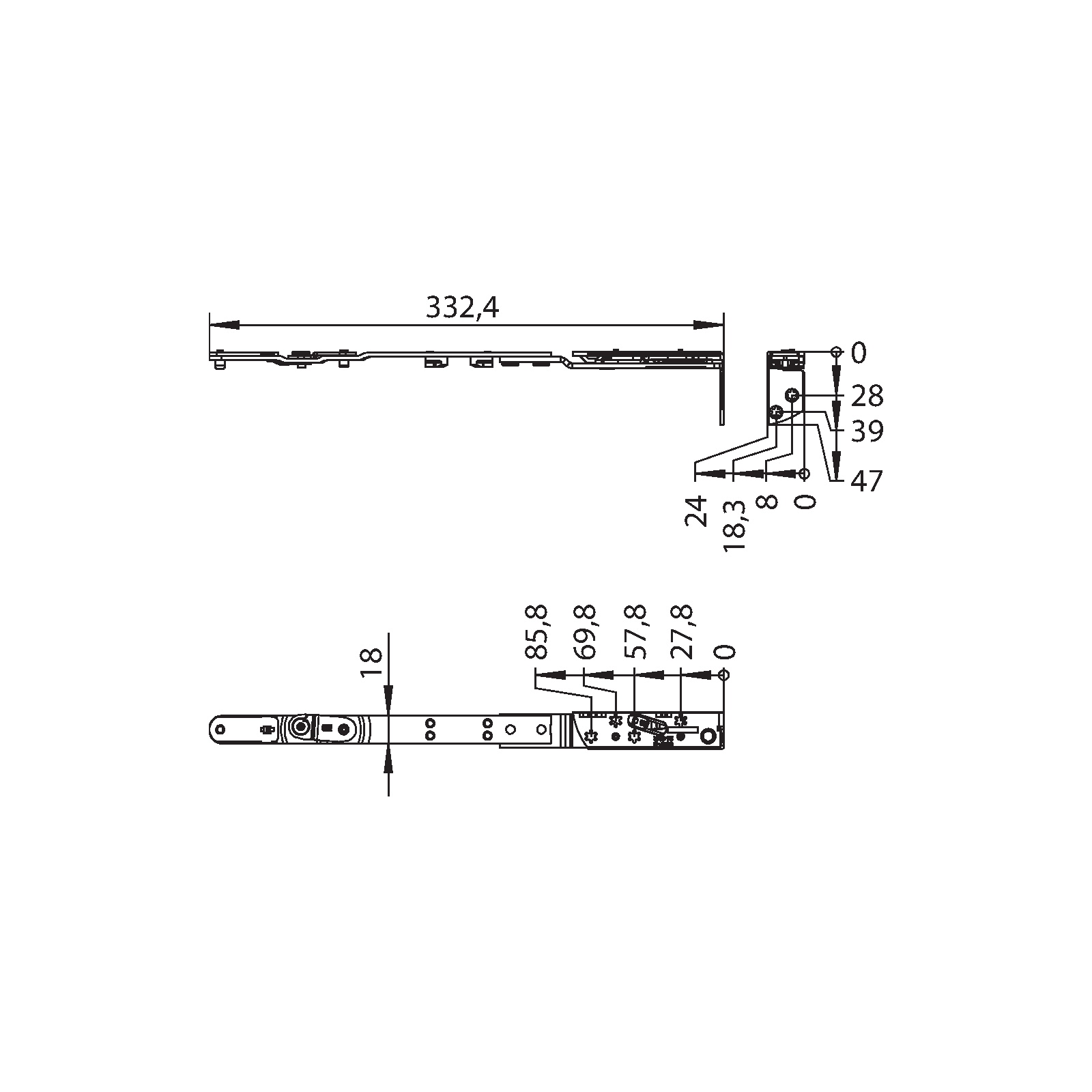 Winkhaus Schere SH.IF-N.E.24-13.RS