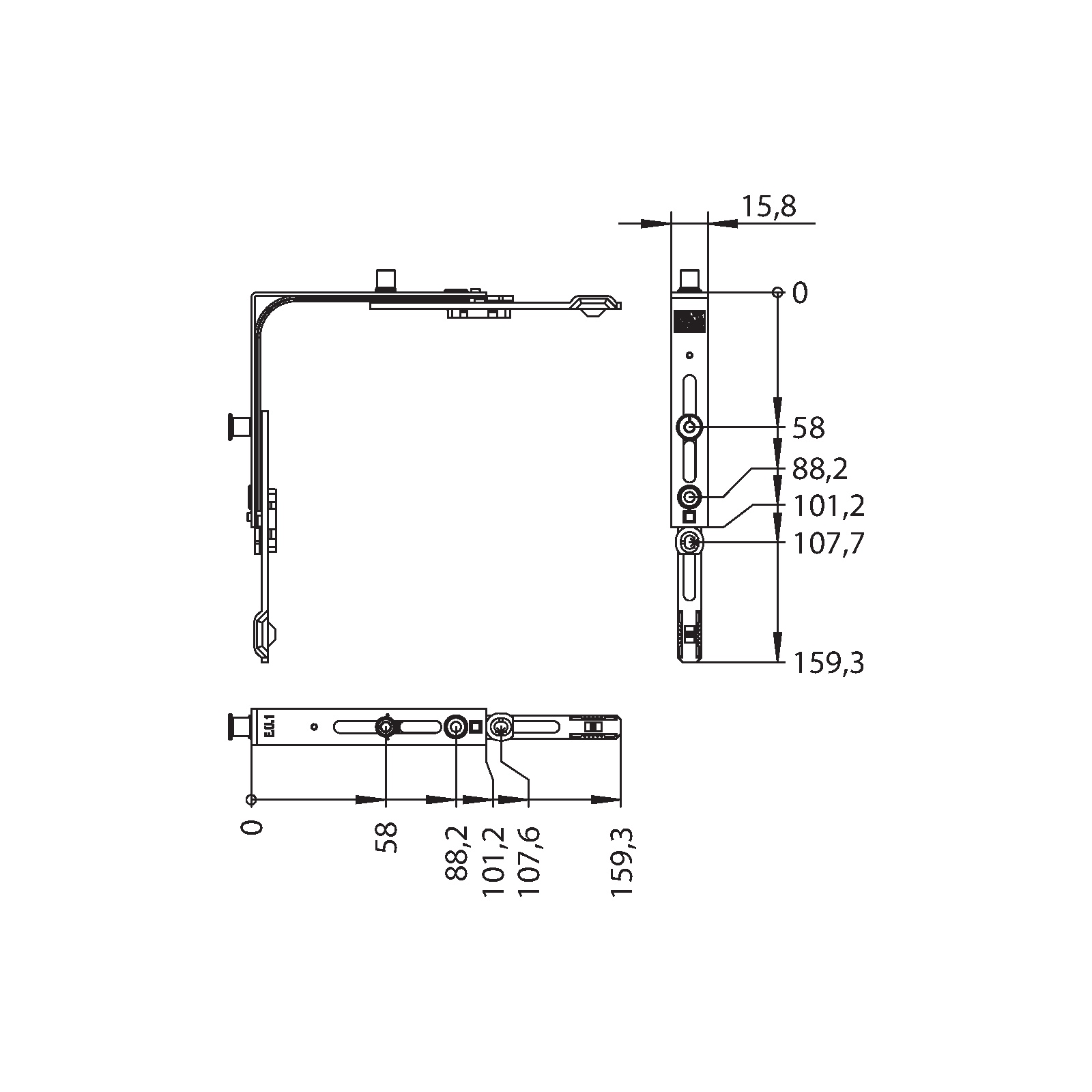 Winkhaus Eckumlenkung E.K.U.1