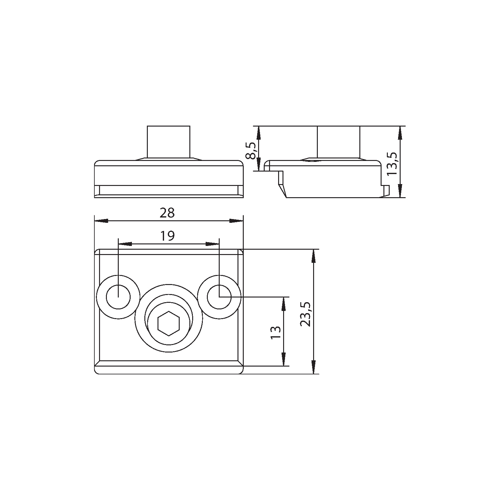 Winkhaus Schließblech ALS WSK 192 KT