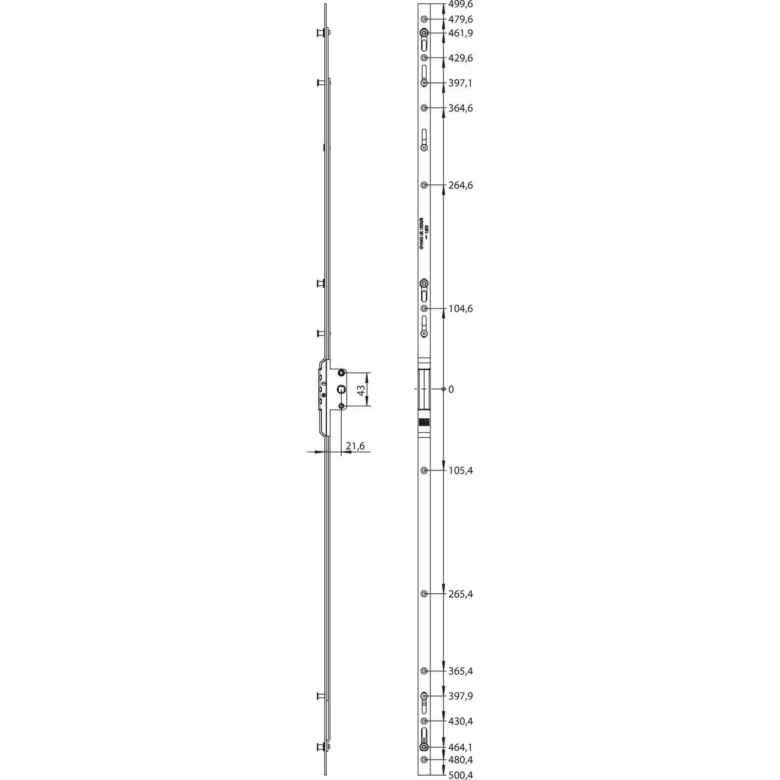 Winkhaus V.Getriebe GVMG UK1000/3 D22-9 SL