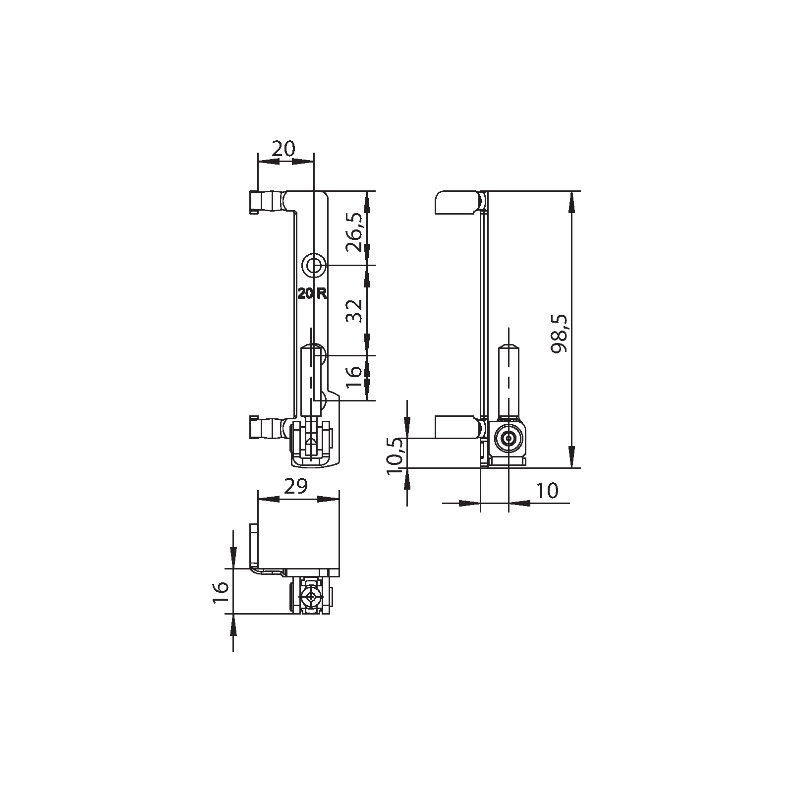 Winkhaus Ecklager EL.HW.PA.20-12.RS