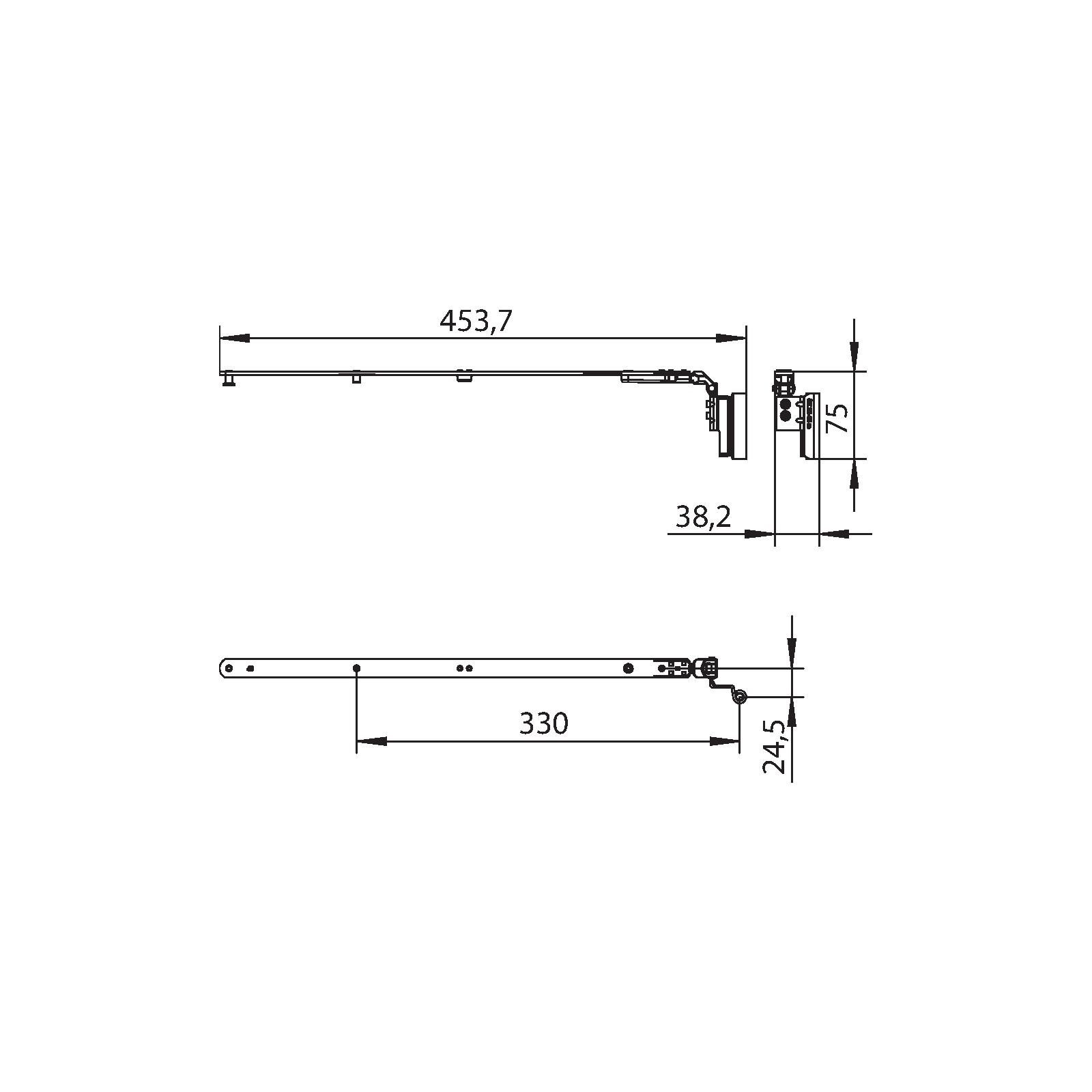 Winkhaus Schere SK2.A.20-13.RS.LK.GR