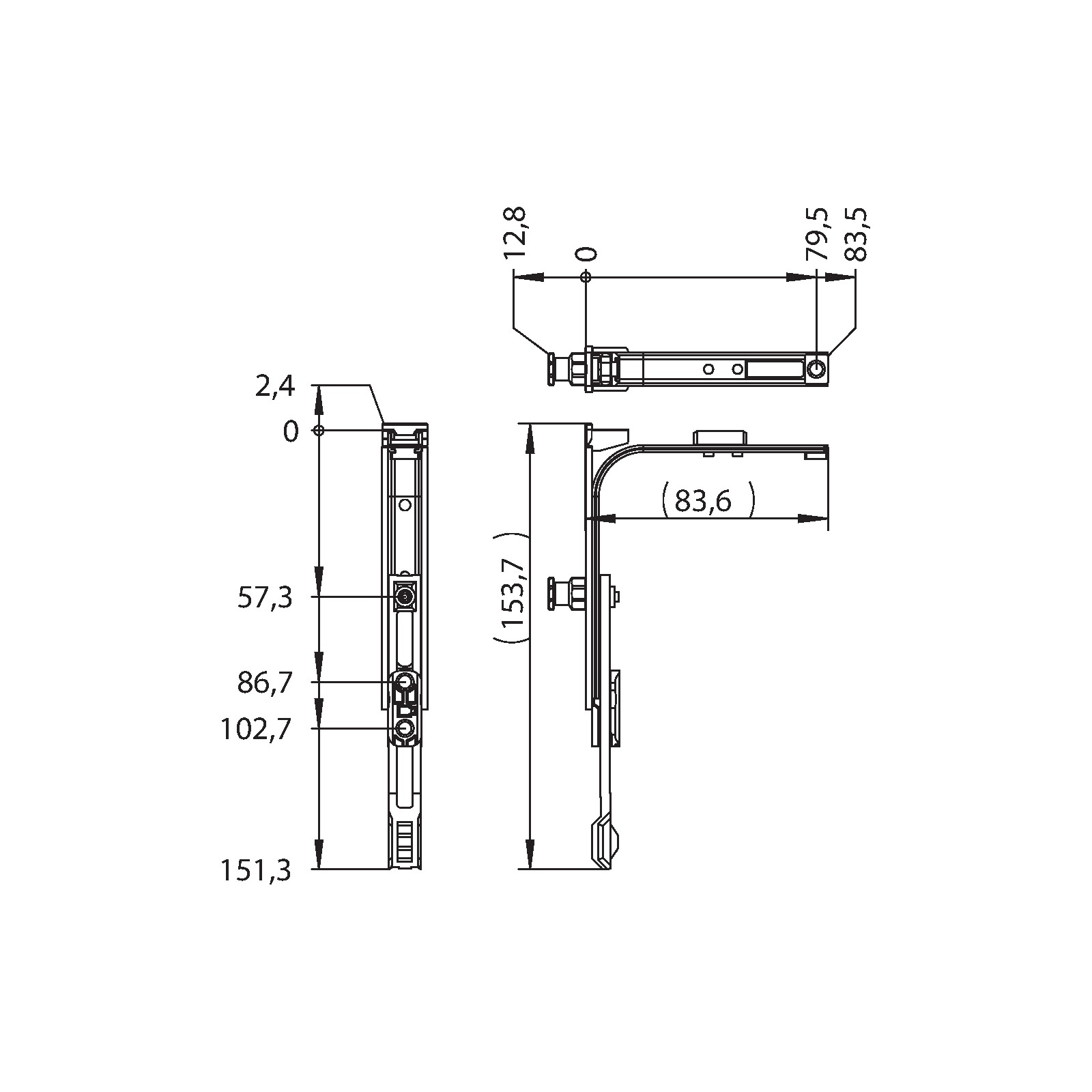 Winkhaus Eckumlenkung E3.BS13