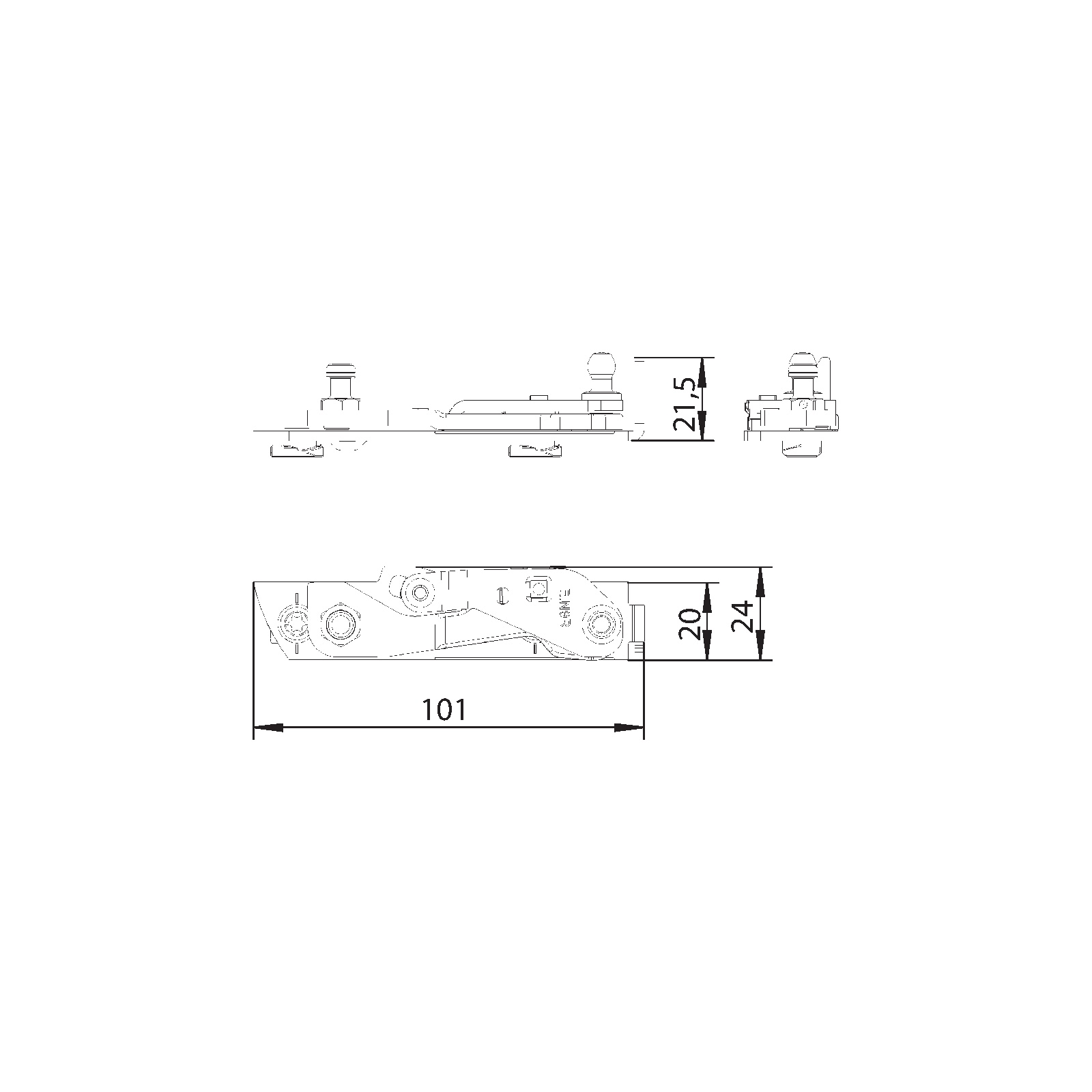 Winkhaus Ecklager EL.A.IF-N.78.RS