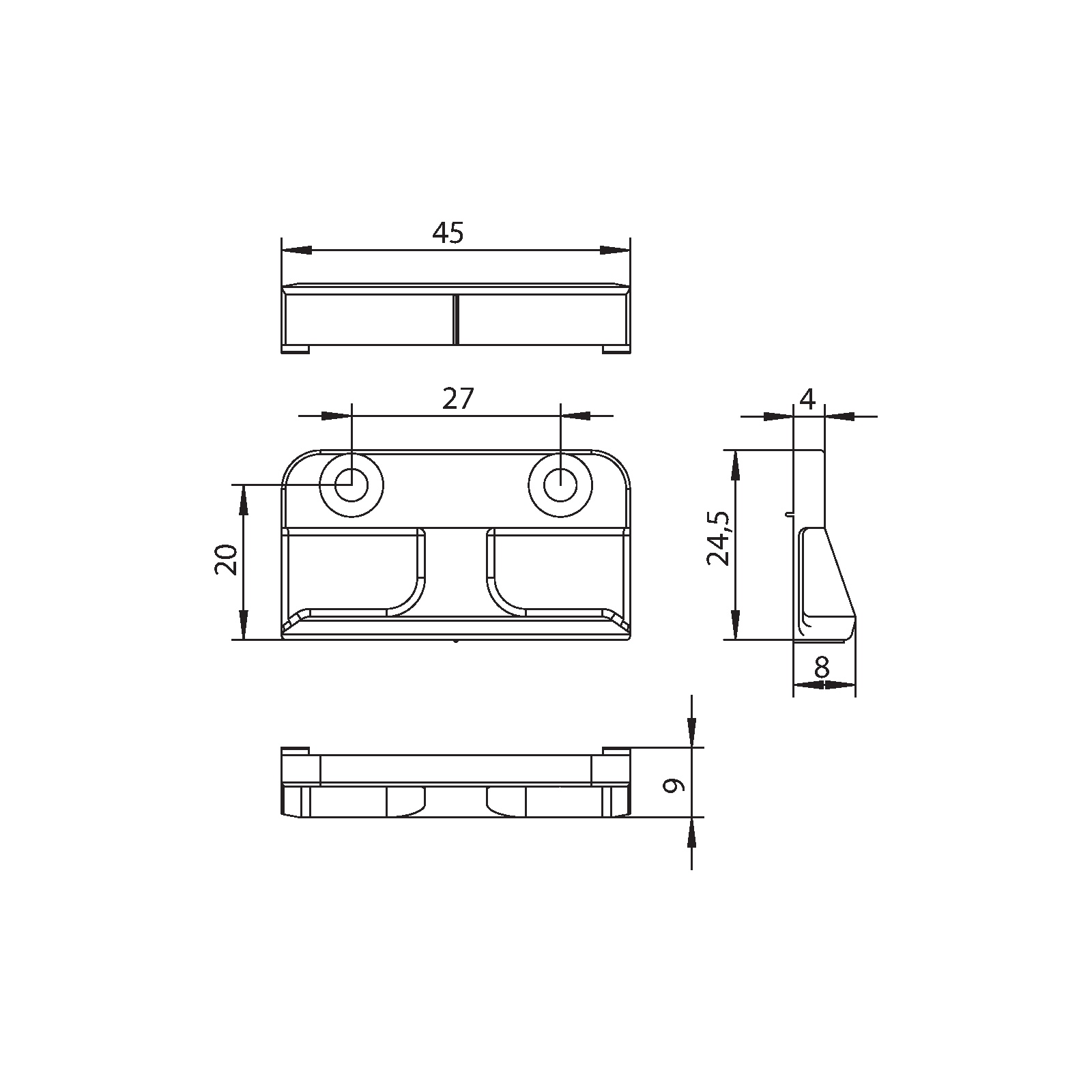 Winkhaus Schließblech WSK121 SL