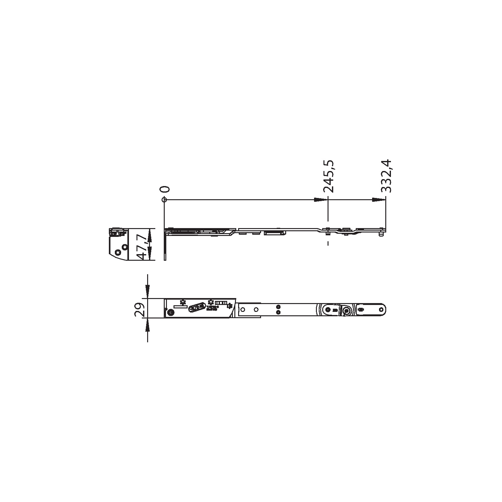 Winkhaus Schere SH.IF-N.29-13-12.LS