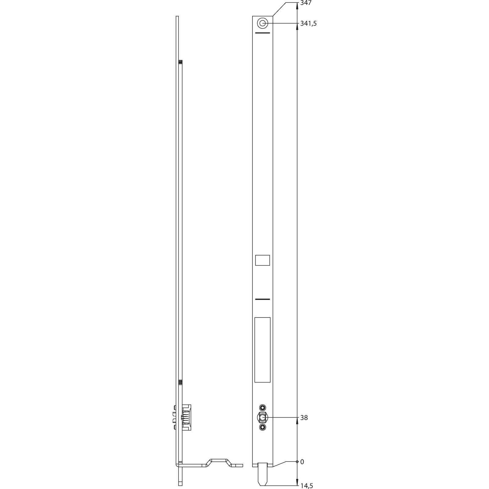 Winkhaus Anschlussschiene ASS-OF400 G413 SL