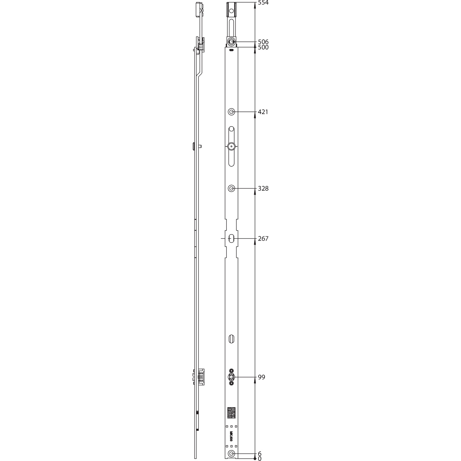 Winkhaus Mittenverriegelung MK.500-0.C.LK.GR