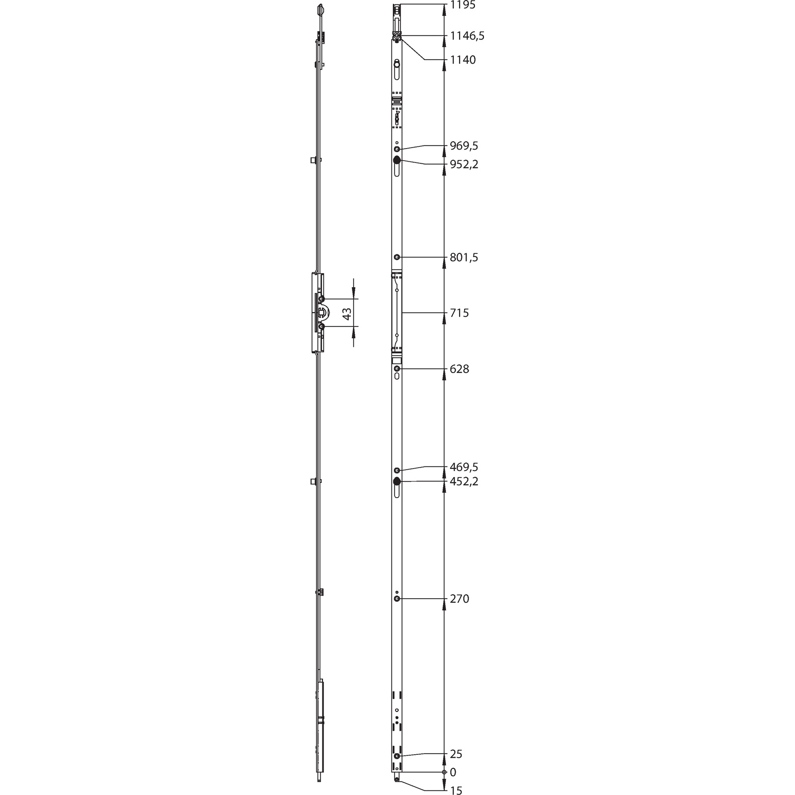 Winkhaus V.Getriebe GK.OF.T.1140-2.D7,5