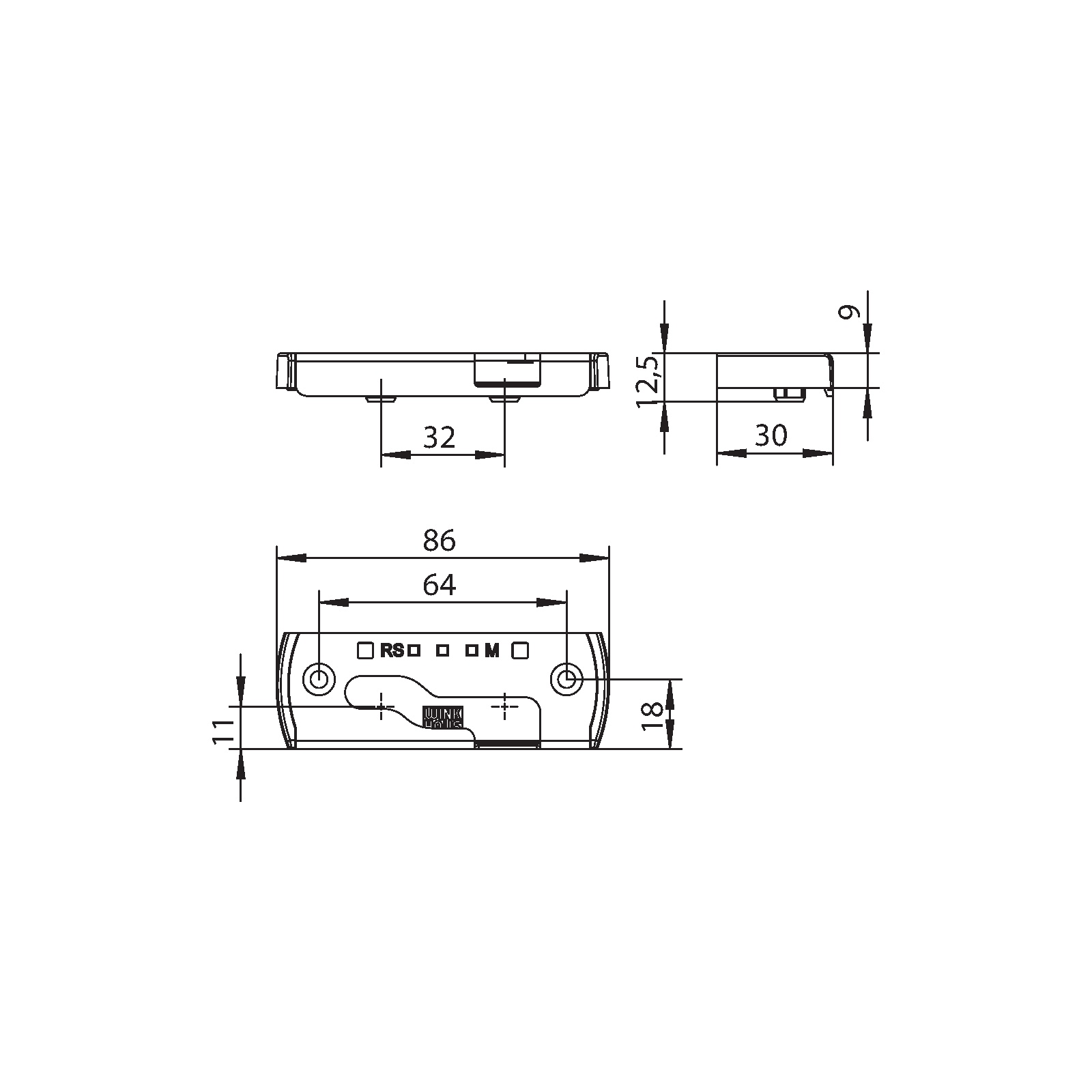 Winkhaus Sicherheitsschließblech SBS.H.PAD.Z8-32.RS