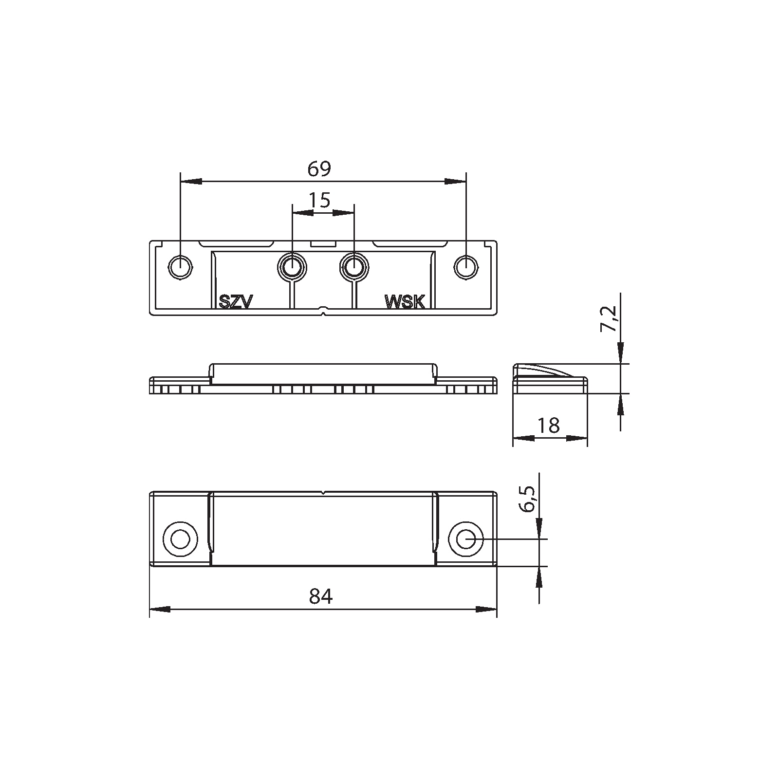 Winkhaus Schließblech SZV-WSK SL