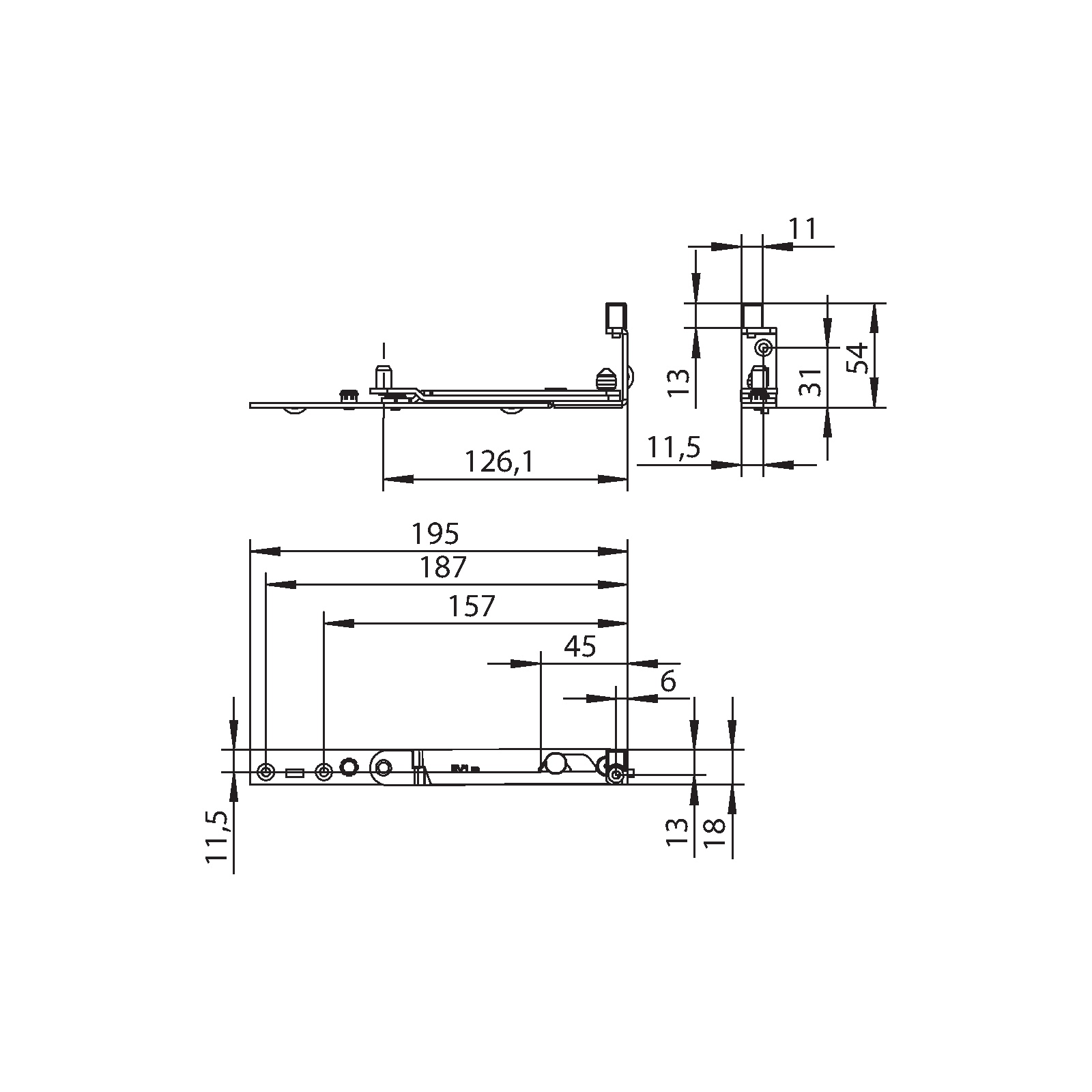 Winkhaus Ecklager EV-9-105 RS SL